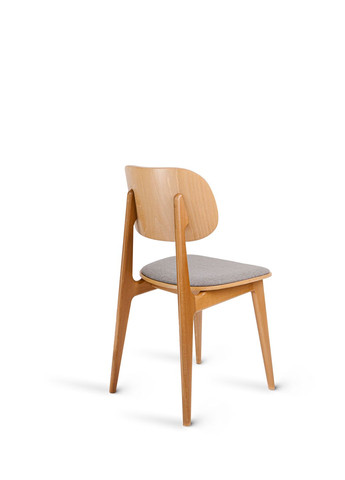 Стул обеденный LULA SOFT Натуральный каркас / Серая ткань Раш 93 Pavlyk (372842763)