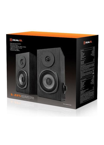 Портативна колонка Real-El S-225 USB Black (268141060)