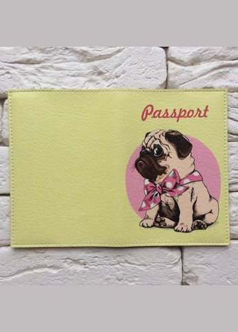 Обкладинка для паспорта Мопс No Brand (299387869)
