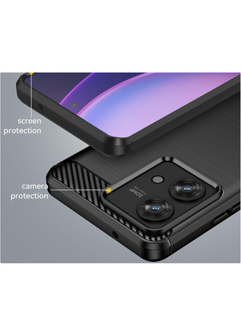 Чехол Carbon Fiber для Motorola Edge 40 Neo Black Lenuo (366017453)