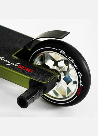 Самокат трюковий "Freestyle Pro" HIC-система, пеги, алюмінієвий диск та дека, колеса PU. Green (115642) Best Scooter (340908663)
