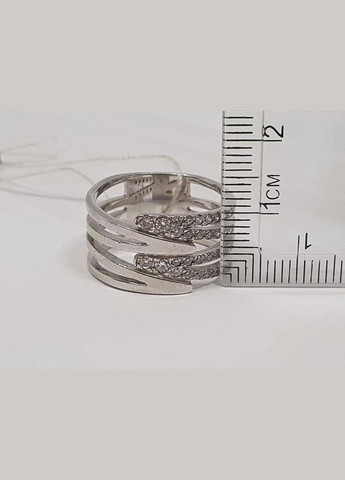 Срібне кільце з фіанітами. 13753-Р Харківська ювелірна фабрика (296595002)