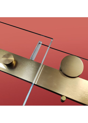 Двері в нішу SR SD01-120x200-TR-12 прозоре скло Easy Clean 8мм, матове золото (KR5377) KOER (325478075)