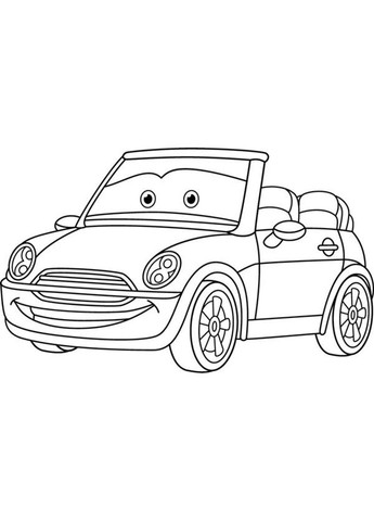 Дитяча розмальовка Машинка для прогулянки 25х30 см (15120-AC) Artcraft (331299803)