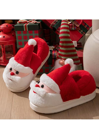 Тапочки капці іграшки теплі новорічні Санта Клаус No Brand (366343533)