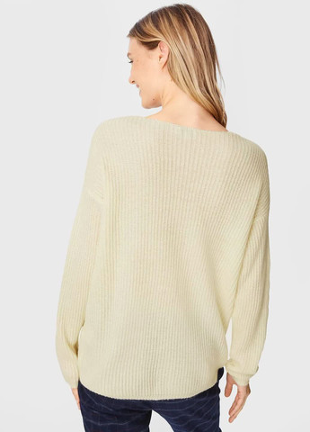 Молочный демисезонный пуловер из хлопка C&A