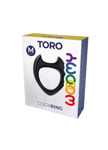 Ерекційне кільце Wooomy M Black Toro (303884729)