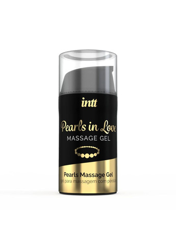 Набор для жемчужного массажа Pearls in Love: ожерелье и силиконовый массажный гель Intt (297529370)