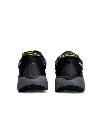 Чорні Осінні кросівки чоловічі hoka No Brand Mafate Speed 2 GTX Black Grey