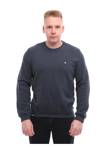 Темно-синій демісезонний джемпер чоловічий темно-синій прямий однотонний джемпер Jean Piere Пряма