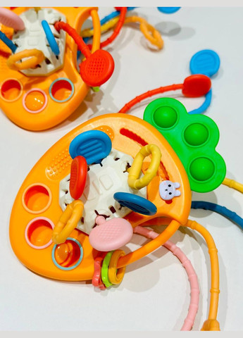 Логическая игрушка FXB 2 текстурная погремушка 4 в 1 Морковка Fun Game (327217832)