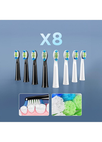 Набір електричних зубних щіток D2 black + white (2шт) Bitvae (306631867)