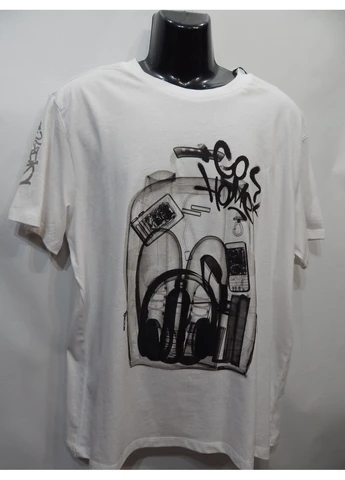 Біла чоловіча футболка regular comfort р. 56 (2xl) 065фм (тільки в зазначеному розмірі, тільки 1 шт.) No Brand