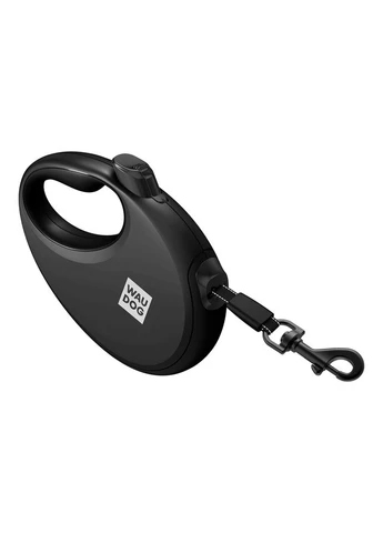 Поводок-рулетка для собак R-leash с контейнером для пакетов, светоотражающая лента, M, до 20 кг, 5 м, Mtoys (333140999)