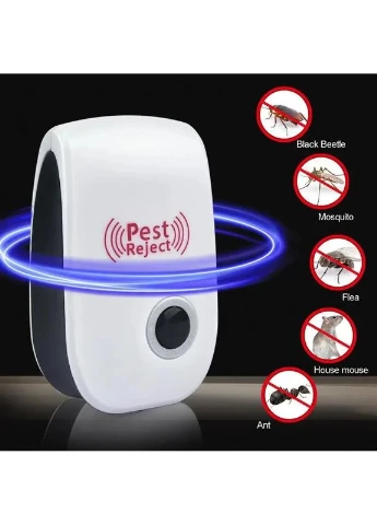 Отпугиватель для насекомых и вредителей ультразвуковой Pest 80-120 м². No Brand (351376721)