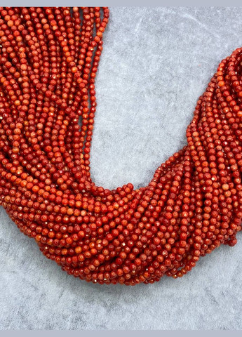 Корал на нитці без замка 3.5 мм 40 см No Brand (312534463)