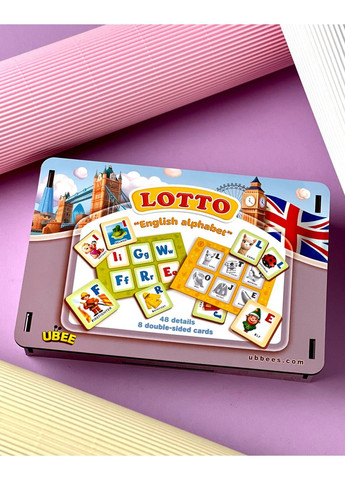 Логічна гра Лото "Англійська абетка" Ubumblebees (303627953)