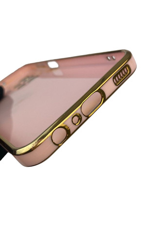 Чохол для Galaxy A23 4G (SM-A235F) глянцевий із захистом камери із золотою окантовкою на самсунг а23 4г пудровий gs1 Samsung (366232864)