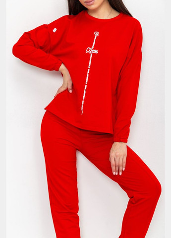 Костюм жіночий повсякденний, колір червоний, Ager (292130584)