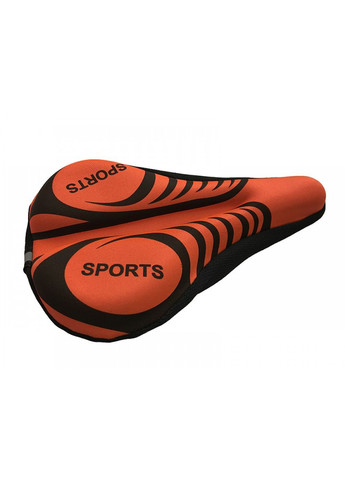 Накладка на сідло силіконова, чорна з малюнком, доступна в кольорах: червоний, синій, жовтогарячий, Saiguan (370876616)