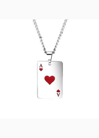 Модная стальная подвеска покерная карта Туз пик червь кулон в стиле Хип-хоп No Brand (338436368)