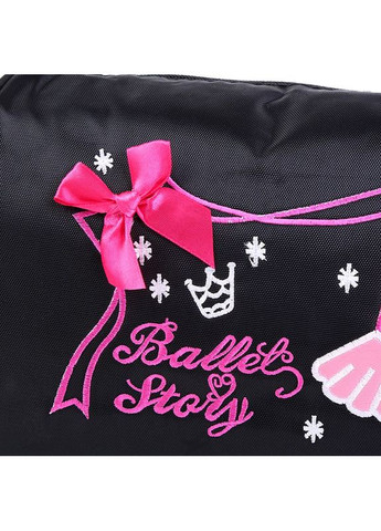 Cумка-боченок черная детская для танцев, гимнастики и спорта 26x23x15 No Brand (361147695)