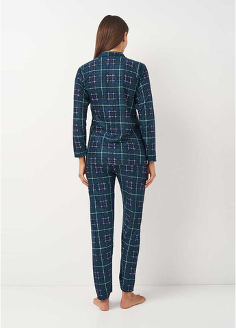 Зелена всесезон піжама сорочка + брюки BOYRAZ