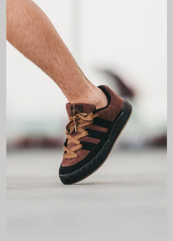 Коричневі кросівки чоловічі adidas adimatic brown black | адідас адіматік коричневі чорні демісезон No Brand
