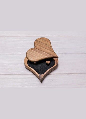 Шкатулка для колец «Сердце» Коробочка для новобрачных EcoWalnut (295266080)