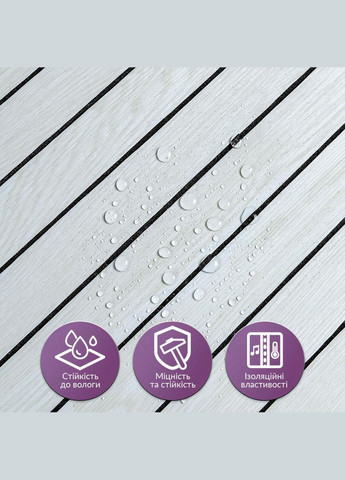 Покрытие виниловое самоклеющееся 3D рейки скандинавский дуб 600*600*2,8мм (D) SW-00002194 Sticker Wall (329896923)