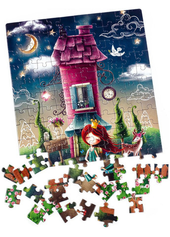 Пазлы Очаровательный дом принцессы, 120 элементов () De.tail DT100-08 (328394304)