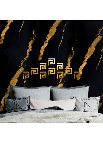 Дзеркальний декор акриловий самоклеючий золото,10шт love-shopping Sticker Wall (354658457)