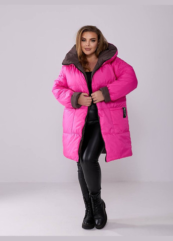 Рожева зимня двостороння зимова куртка KVAN