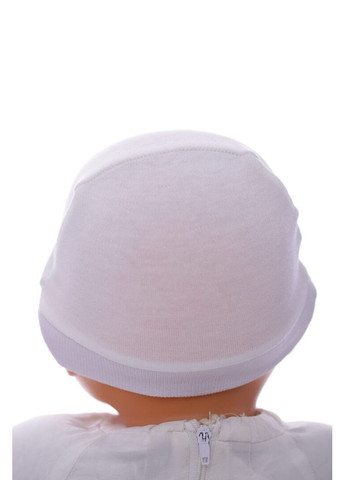 Шапка трикотажна інтерлок молочна 3м+ (43752) BABYKROHA (317042775)
