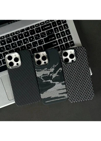 Чехол Elite Carbon Matte BOX Magnetic для iPhone 16 Pro Max Pyramid Grey No Brand (382767538)