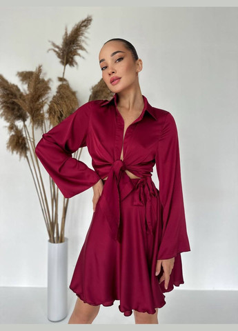 Шелковый костюм блуза и юбка на запах MonCher (331289479)