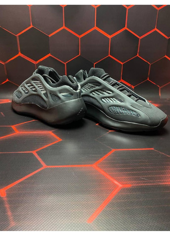 Чорні Осінні кросівки чоловічі adidas yeezy boost 700 v3 alvah black адідас ізі буст No Brand