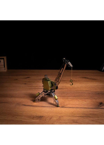 Коллекционная модель-конструктор Mighty Machine Портовый кран механический двухцветный (MT055) Metal Time (331297638)