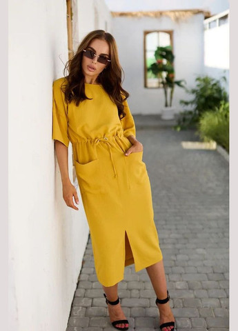 Жовтий повсякденний, кежуал сукня футляр Seventeen