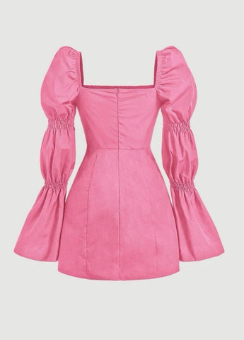 Рожева вечірня жіноча сукня з воланами Adelante однотонна