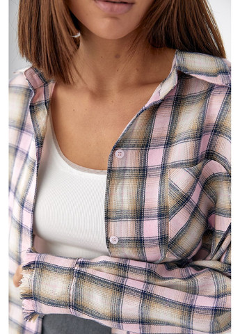 Картата сорочка з бахромою No Brand (352707839)