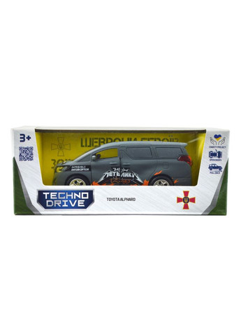 Автомодель серии "Шевроны Героев" Toyota Alphard "Отряд бабочек" KM6011 TechnoDrive (322404323)