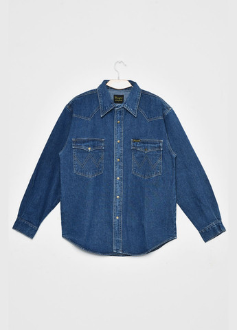 Сорочка джинсова чоловіча синього кольору Let's Shop (278050301)
