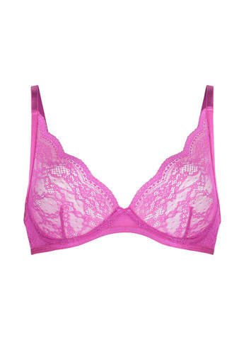 Розовый бюстгальтер isabelle up мягкая чашка пландж Hunkenmoller полиамид