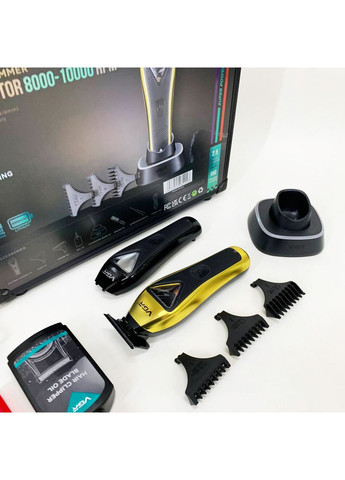 Триммер V-994, аккумуляторный, мотор MAGLEV VECTOR 3.0, 3 насадки, зарядная станция, кейс VGR (364666106)