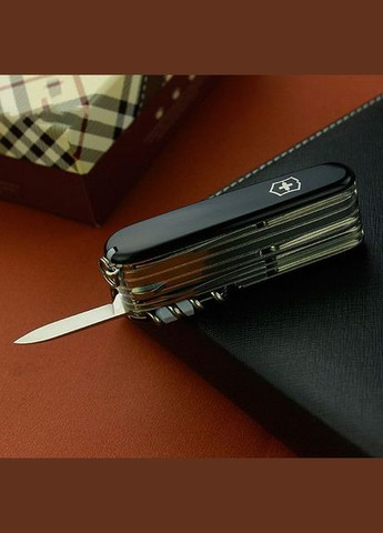 Комплект нож SwissChamp Black 1.6795.3 + Чехол с фонариком Police Victorinox (317305809)