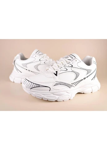 Білі жіночі кросівки Autumn Run RR White, Жіночі кросівки демісезонні Red білі демісезони (396496906)