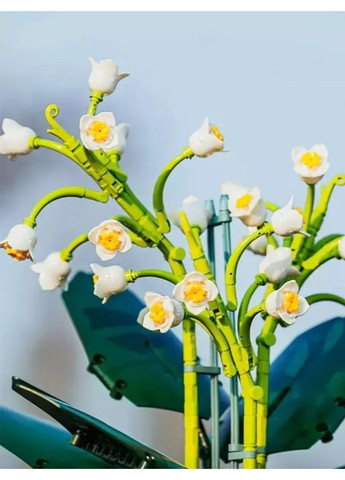 Конструктор 3D Колокольчатая Орхидея, 610 деталей, пластиковый, для развития, творчества и декора комнаты No Brand (364191402)