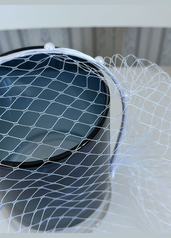 Обруч женский с вуалью на лицо Черный One size (2021) No Brand (322143663)