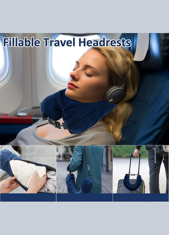 Подушка сумка в дорогу під шию для подорожей ручна поклажа для подорожей No Brand (337097416)